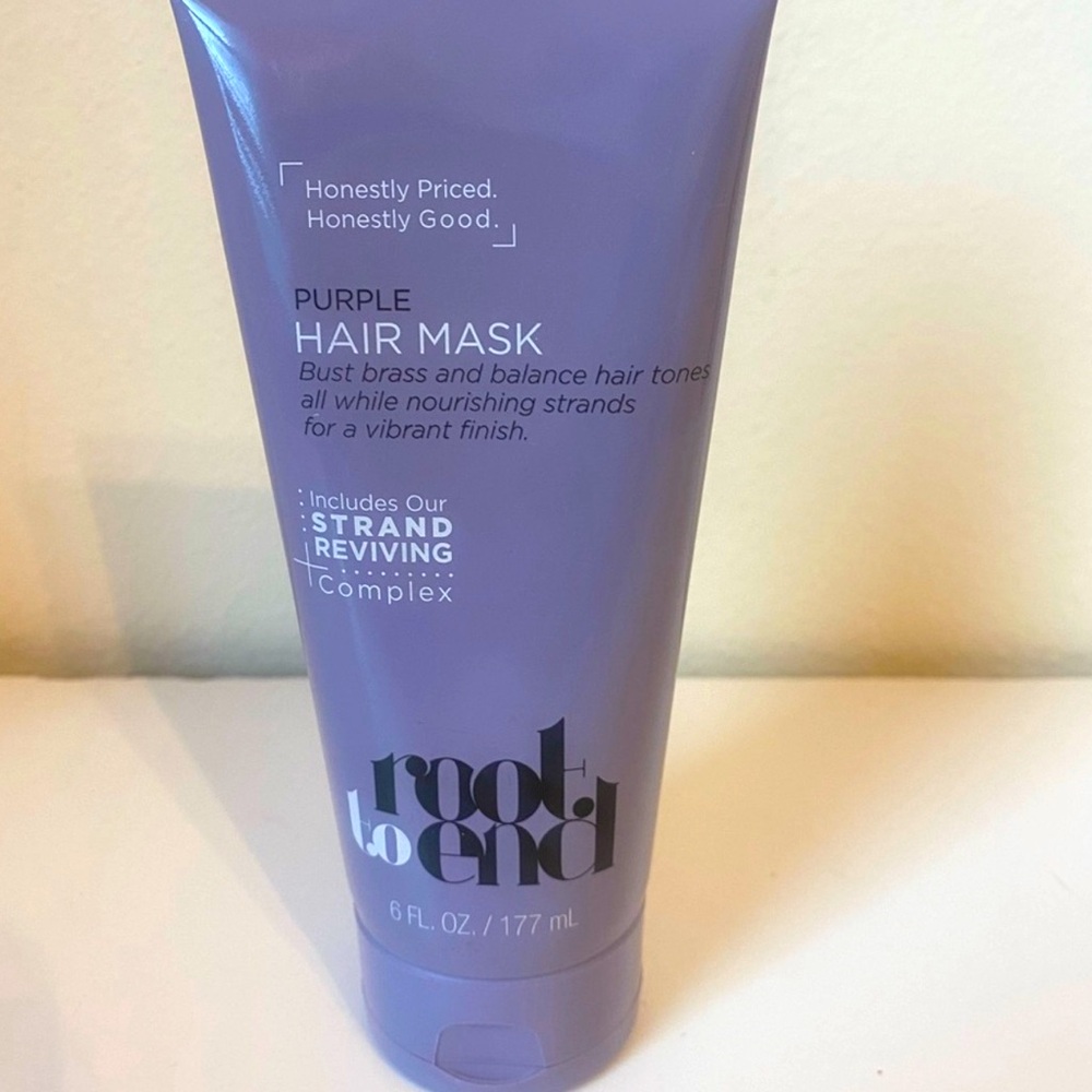 Root To End Purple Hair Mask  Strand Reviving Complex 6 OZ /177 ml